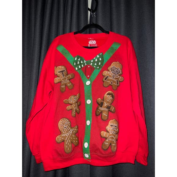 Ugly Christmas Sweater Sweaters - Ugly Christmas Sweater Xmas Sweatshirt Crewneck Size XL Star Wars